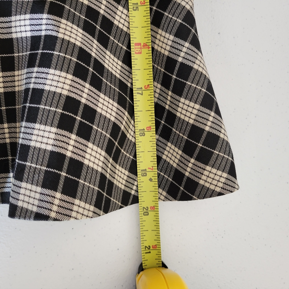 Robert Rodriguez Dark Academia Plaid Ruffle Mini Skirt Size M - Picture 10 of 10